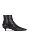 Totême Toteme Slim Ankle Boot Patent Black In Black
