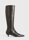 Totême The Slim Knee-high Boot Bark In Bark