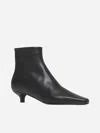 Totême Toteme Slim Ankle Boot Patent Black In 001 Black