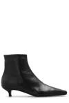 Totême Toteme Slim Ankle Boot Patent Black In Nero