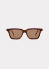 Totême The Classics Square-frame Acetate Sunglasses In Umber