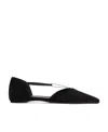 Totême Toteme Woman Ballet Flats Black Size 5 Textile Fibers In Black