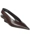 Totême The Wedge-heel Slingback Bark In Brown