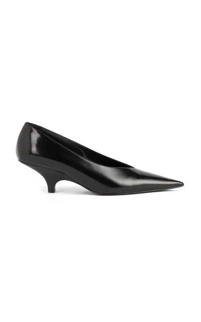Totême 55mm Pointed-toe Leather Pumps In Black