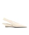 Totême The Wedge-heel Pumps In Nude