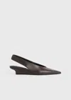 Totême The Wedge-heel Slingback Bark In Bark