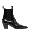 Totême Toteme Woman Ankle Boots Black Size 11 Leather In Black