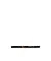 Totême Thin Patent-leather Belt In Black