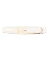 Totême Thin Patent-leather Belt In Neutrals