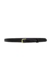 Totême Toteme Leather Thin Belt In Black