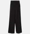 Totême Fluid Drawstring Trousers Black In Black