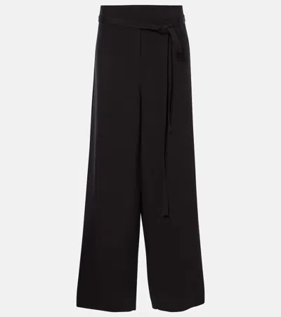 Totême Fluid Drawstring Trousers Black