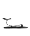 Totême Toteme Suede Sandals For Women In Black