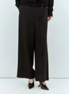 Totême Fluid Drawstring Trousers Black In Black