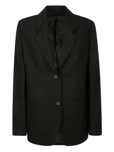 Totême Single-breasted Tailored Suit Jacket In Black