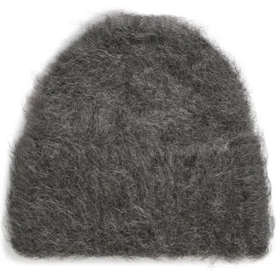 Totême Toteme Alpaca Blend Beanie In 083 Dark Grey Melange