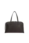 Totême Textured Leather Tote Bag With Zip Closure In Multi
