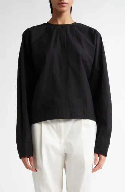 Totême Toteme Balloon Sleeve Top In Black