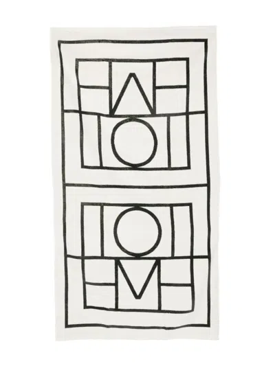 Totême Toteme Beach Towel With Jacquard Logo