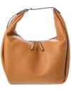 Totême Hammered Leather Bucket Bag In Brown