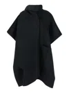 Totême Scarf Wool Coat In Black