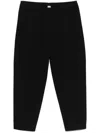 Totême Toteme Straight Black Trousers In Cotton Blend Women In Black
