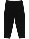 Totême Toteme Straight Black Trousers In Cotton Blend Women In Black