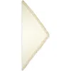 Totême Toteme Charmeuse Satin Triangle Fringe Scarf In Neutral