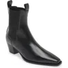Totême Toteme The City Leather Bootie In Black