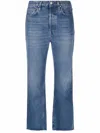 Totême Cropped Straight-leg Jeans In Blue