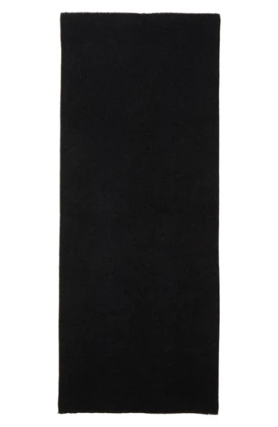 Totême Toteme Classic Wide Virgin Wool Scarf In Dark Grey Melange