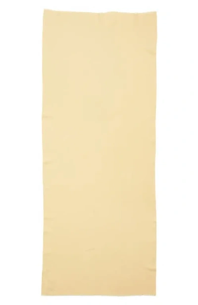 Totême Toteme Classic Wide Virgin Wool Scarf In Soft Yellow