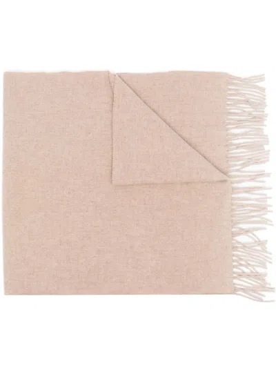 Totême Toteme Classic Wool Fringe-edge Scarf Light Beige
