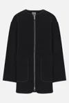 Totême Toteme Wool Zipped Jacket In Black