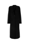 Totême Toteme Woman Overcoat & Trench Coat Black Size 10 Viscose, Linen, Cotton In Black