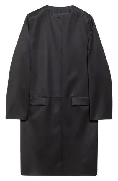 TOTÊME TOTEME COLLARLESS CHINTZ COAT