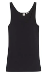 Totême Toteme Compact Knit Tank In Black