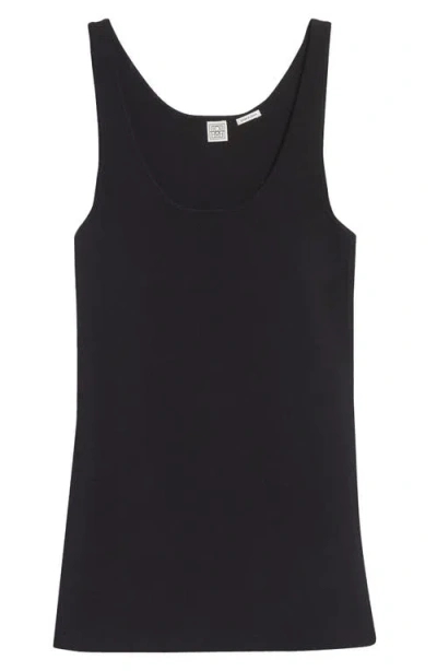 Totême Toteme Compact Knit Tank In Black