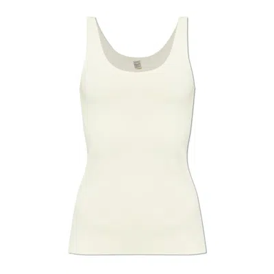 Totême Toteme Ribbed Top In White