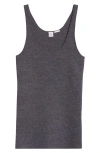 Totême Toteme Compact Merino Wool Blend Sweater Tank In Grey Melange
