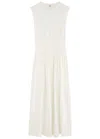 Totême Off-white Sleeveless Cotton Tee Maxi Dress In Off White