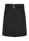 Totême Toteme Trench Belted Organic Cotton Skirt In Black