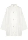 Totême Oversized-hemdjacke Aus Baumwoll-twill In White