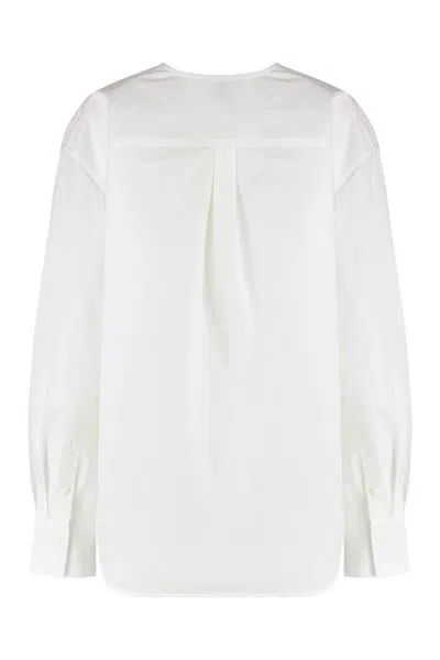 Totême Toteme Cotton V-necked Blouse