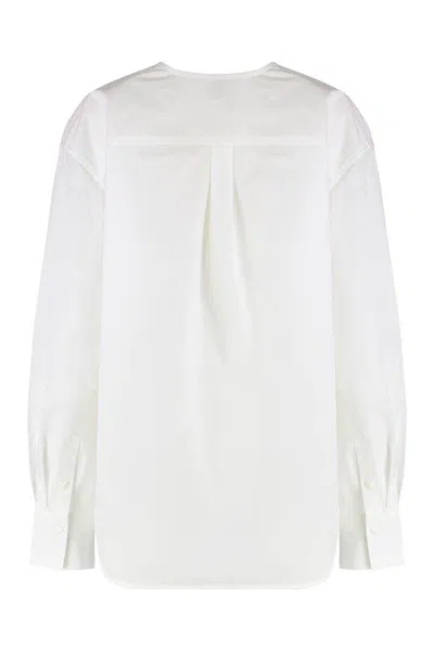 Totême Toteme Cotton V-necked Blouse