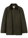 Totême Womens Split-hem Padded Cotton Country Jacket Forest In Black
