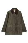 Totême Toteme Country Waxed Organic Cotton Jacket In Forest