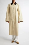 Totême Toteme County Waxed Organic Cotton Coat In Peanut