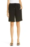 Totême Toteme Creased Drawstring Shorts In Black