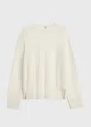 TOTÊME TOTEME CREW NECK CASHMERE JUMPER MERINGUE